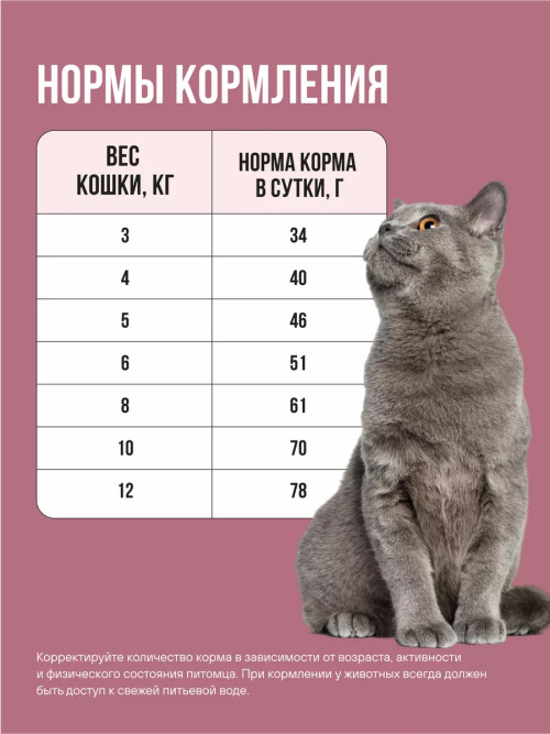 BOWL WOW сухой корм для взрослых стерилизованных кошек с индейкой, курицей и свеклой - 4 кг