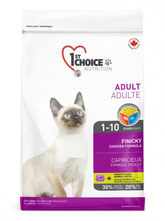 1st Choice Finicky сухой корм для привередливых взрослых кошек с курицей - 20 кг