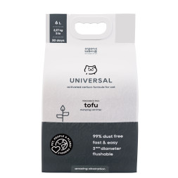 Organic Team Tofu Universal Activated Carbon комкующийся наполнитель для кошачьего туалета - 6 л (2,27 кг)