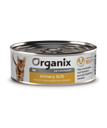 Organix Veterinary Urinary S/O влажный диетический корм для взрослых кошек при мочекаменной болезни, в консервах - 100 г х 12 шт