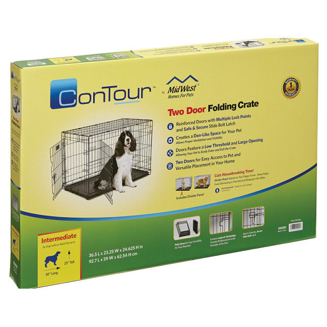 MidWest Contour клетка для собак 93х60х62 см, 2 двери