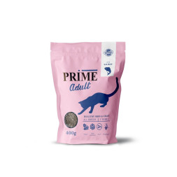 Prime Healthy Skin&amp;Coat сухой корм для кошек, для кожи и шерсти, с лососем - 400 г