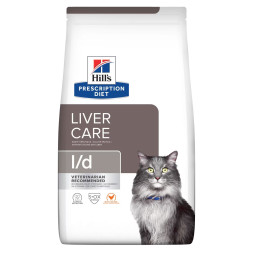 Hills Prescription Diet l/d Liver Care сухой диетический корм для кошек для поддержания здоровья печени с курицей - 1,5 кг