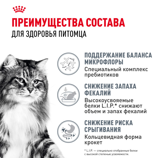Royal Canin FCN Digestive Care сухой корм для взрослых кошек старше 1 года с чувствительным пищеварением - 2 кг