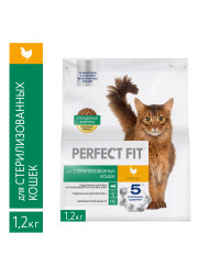 Perfect Fit сухой корм для стерилизованных кошек с курицей - 1,2 кг