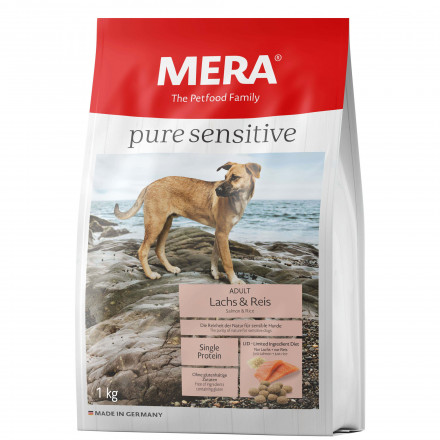 Mera Pure Sensitive Adult Lachs &amp; Reis сухой корм для взрослых собак с лососем и рисом - 1 кг
