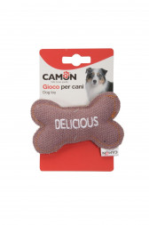 Camon игрушка для собак кость тканевая, 10,5 см