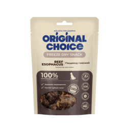 Original Choice сублимированное лакомство для собак пищевод говяжий - 32 г