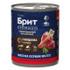 Брит Премиум by Nature консервы для взрослых собак всех пород с говядиной и сердцем - 850 г х 6 шт