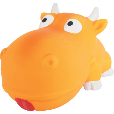 Zolux Игрушка латексная корова, оранжевая 18 см