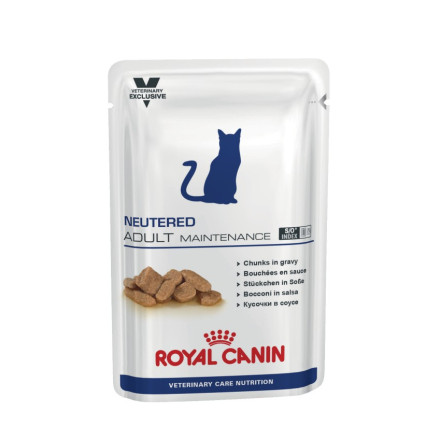 Royal Canin Neutered Adult Maintenance для поддержания нормальной массы тела и мышечного тонуса кошек - 100 гр х 12