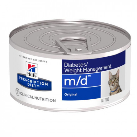 Hills Prescription Diet m/d Diabetes/Weight Management влажный диетический корм для кошек для поддержания здоровья при сахарном диабете - 156 г