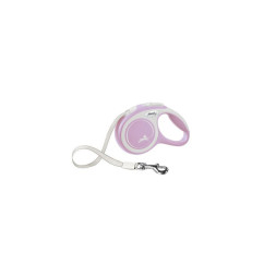 Flexi New Comfort tape XS поводок-рулетка для собак, светло-розовая 3 м, до 12 кг
