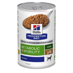 Hills Prescription Diet Metabolic + Mobility диетический влажный корм для собак для поддержания здоровья суставов и коррекции веса, в консервах - 370  г х 6 шт