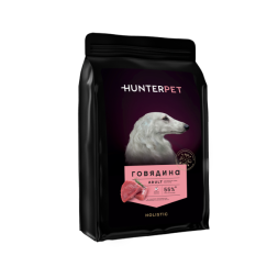 HUNTERPET сухой корм для взрослых собак средних и крупных пород с говядиной - 500 г