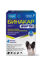 Бинакар Форте капли на холку для собак и щенков мелких пород - 0,5 мл №4