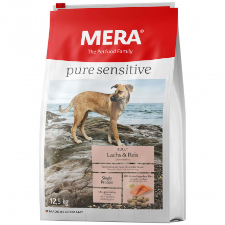 Mera Pure Sensitive Adult Lachs &amp; Reis сухой корм для взрослых собак с лососем и рисом - 12,5 кг