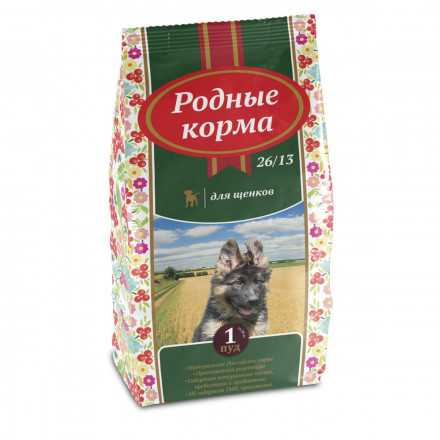 Родные корма сухой корм для щенков - 1 Пуд (16,38 кг)