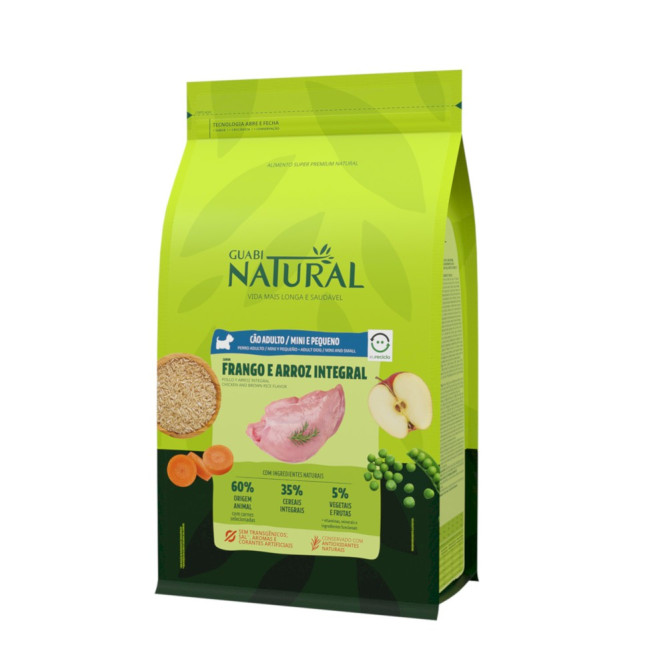 Guabi Natural Dog Adult сухой корм для взрослых собак мелких пород, с цыпленком и коричневым рисом - 1 кг