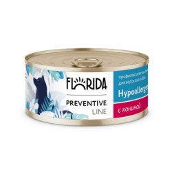 Florida Preventive Line Hypoallergenic консервы для собак при пищевой аллергии, с кониной - 100 г x 24 шт