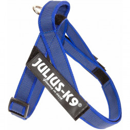 Julius-K9 шлейка для собак Color &amp; Gray Mini, 49-65 см / 7-15 кг, синяя