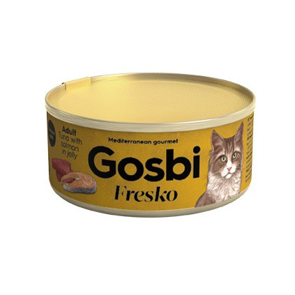 Gosbi Fresko влажный корм для взрослых кошек с тунцом и лососем - 70 г