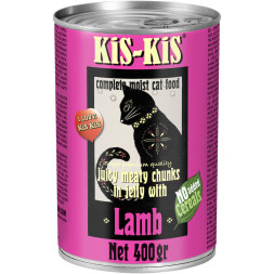 KiS-KiS Canned Food Beef влажный корм для кошек с ягненком - 400 г