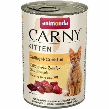 Animonda Carny Kitten влажный корм для котят с коктейлем из мяса курицы - 400 г (6 шт в уп)