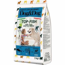 Dog&amp;Dog Expert Premium Top-Fish сухой корм для взрослых собак с тунцом - 3 кг