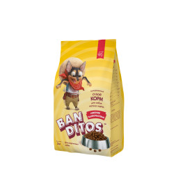Banditos Мясное Удовольствие сухой корм для взрослых собак мелких пород, с курицей, говядиной и индейкой - 2 кг