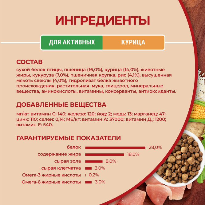 Purina One Мини сухой корм для активных взрослых собак мелких пород, с высоким содержанием курицы и рисом - 3 кг