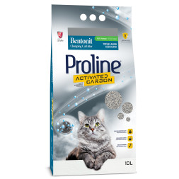 Proline Activated Carbon комкующийся наполнитель для кошачьего туалета, с активированным углем - 10 л (8,5 кг)