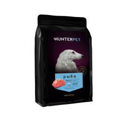 HUNTERPET сухой корм для взрослых собак средних и крупных пород с рыбой - 500 г