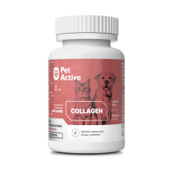 PetActive витаминно - минеральный комплекс "Коллаген" для взрослых кошек и собак всех пород - 100 таблеток