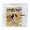 Изображение товара HOMEPET +VET Пеленки с суперабсорбентом для собак и кошек одноразовые, белые, 60 шт, 60х40 см