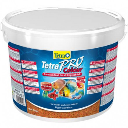 TetraPro Color Crisps корм-чипсы для улучшения окраса всех декоративных рыб 10 л