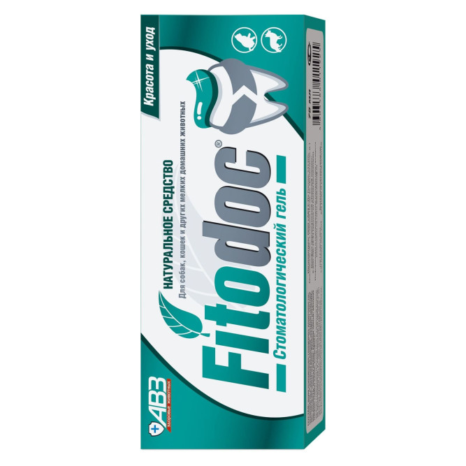 Fitodoc стоматологический гель для ухода за ротовой полостью собак, кошек и других мелких домашних животных - 75 мл