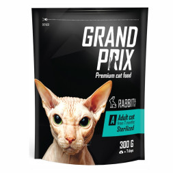 Grand Prix Adult Sterilized Сухой корм для кошек с кроликом - 300 г