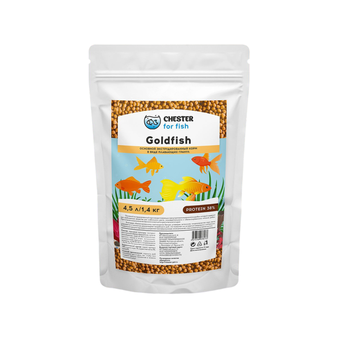 Chester Goldfish корм для золотых рыбок - 1,4 кг