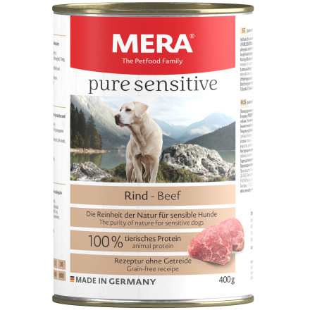 Mera Pure Sensitive Nassfutter консервы для собак с говядиной - 400 г