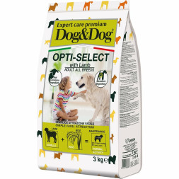 Dog&amp;Dog Expert Premium Opti-Select сухой корм для взрослых собак с ягненком - 3 кг