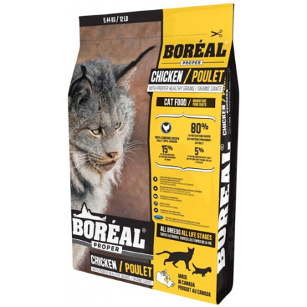 Boreal Proper сухой корм для кошек всех пород с курицей - 5,44 кг