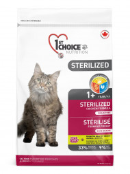 1st Choice Sterilized сухой корм для стерилизованных кошек с курицей и бататом - 20 кг