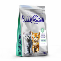 Buddy&amp;Sol Care Kitten сухой корм для котят с индейкой и ягненком - 10 кг