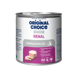 Original Choice Vetdiet Renal влажный диетический корм для кошек профилактика болезней почек, в консервах - 240 г х 6 шт