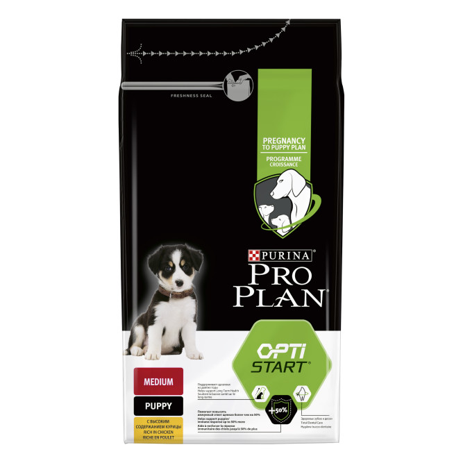 Purina Pro Plan Medium Puppy сухой корм для щенков средних пород с курицей - 1,5 кг