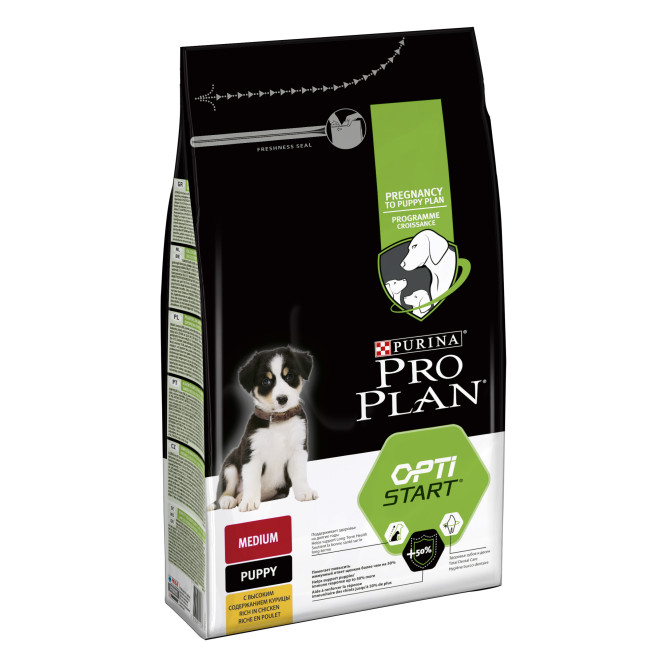 Purina Pro Plan Medium Puppy сухой корм для щенков средних пород с курицей - 1,5 кг