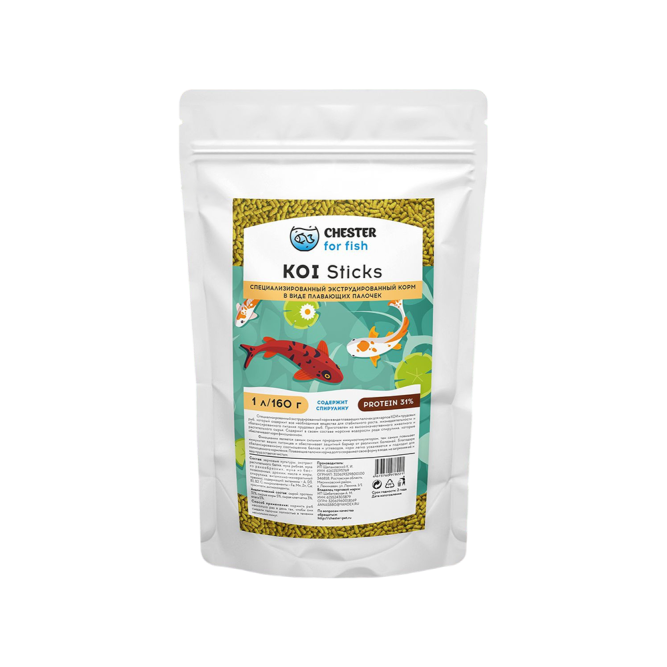 Chester Koi Sticks корм для кои в палочках - 160 г