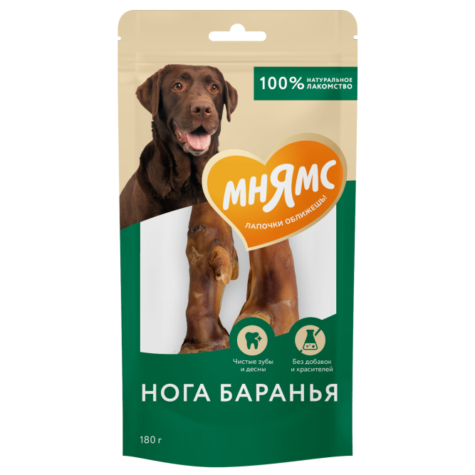 Мнямс лакомство для собак нога баранья - 180 г