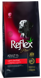 Reflex Plus Medium Large Breed Light &amp; Sterilised Dog Food Lamb and Rice сухой корм облегченный для собак средних и крупных пород, с ягненком и рисом - 15 кг